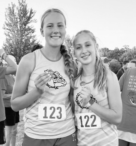 Chase County runners Maggie Peters and Clara Patterson earned medals at Goessel, placing 17th and 20th, respectively. The girls team finished fifth among eight competing teams.