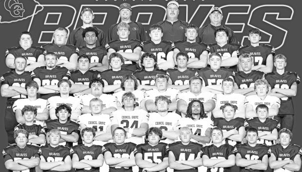 2026 Council Grove High School Braves football team and coaches (Photo by Sister Act Photography)