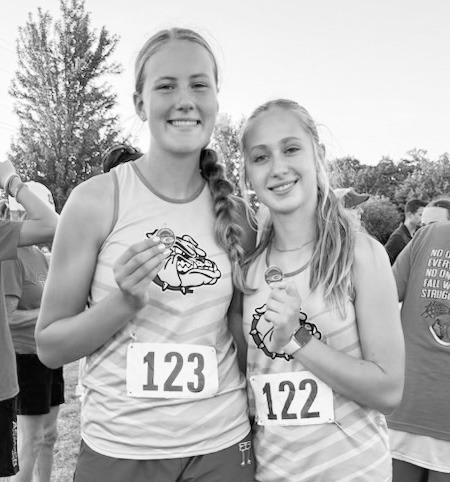 Chase County runners Maggie Peters and Clara Patterson earned medals at Goessel, placing 17th and 20th, respectively. The girls team finished fifth among eight competing teams.