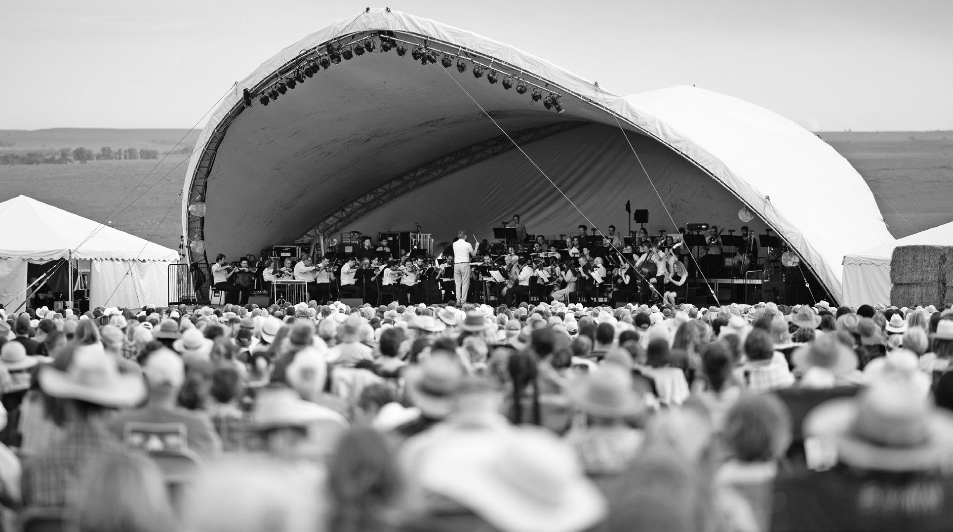 PERFORMING THE FINAL ‘GRAND FINALE’ - The Kansas City Symphony performed Saturday, June 14 in a pasture just northeast of Strong City as part of the Symphony in the Flint Hills’ “Grande Finale.” Except for 2019 due to weather and 2020 due to COV