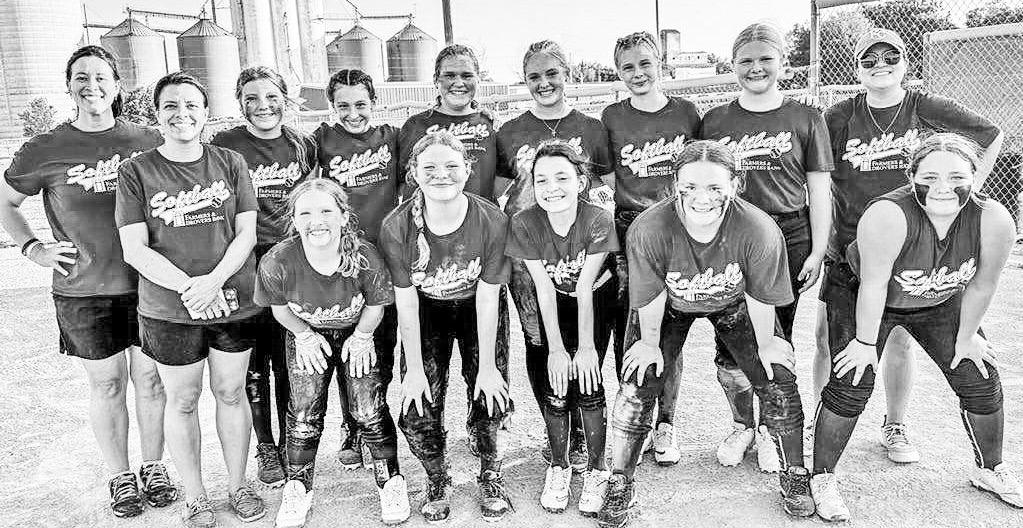 REGULAR SEASON CHAMPS . . .The Farmers and Drovers Bank 12U “C” team wrapped up an impeccable regular season in the Dickinson County Softball League, finishing as undefeated league champions with a 10-0 record. With a commanding point differential of 