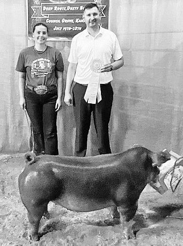 Reserve Champion Breeding Gilt • Cassidy Dalquest
