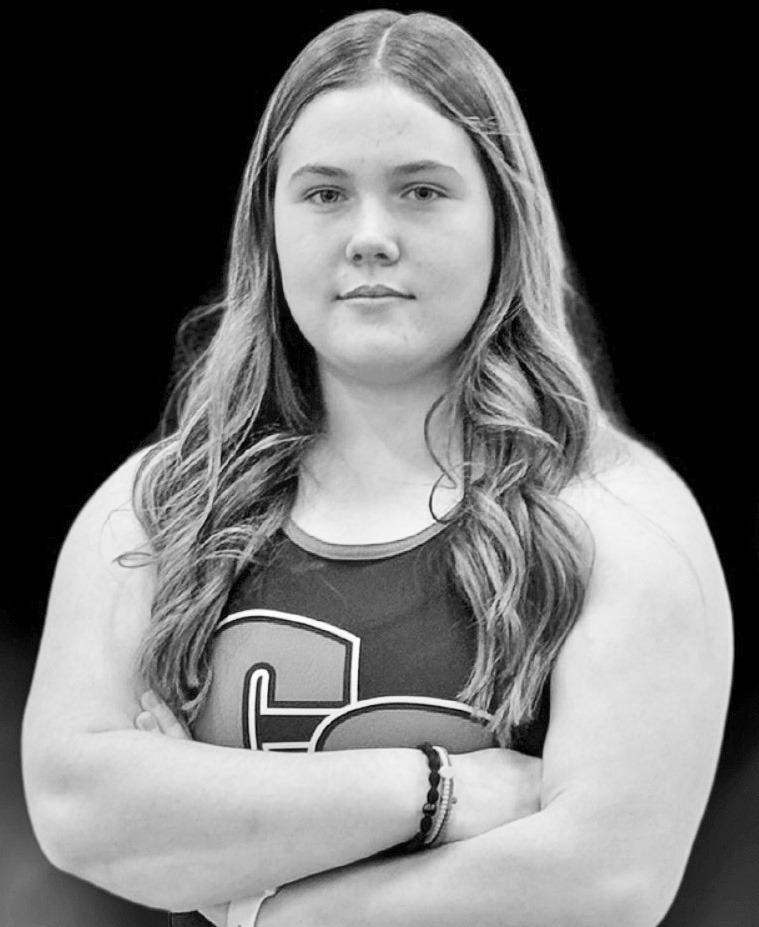 Bulldog Wrestler of the Week: Chase County Bulldog Wrestler Vonda Danford, placed second in the meet in Council Grove last weekend, where she went 3-1.
