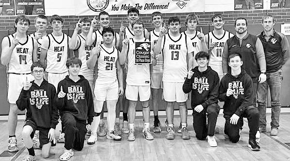 RURAL VISTA CHAMPIONS - The Rural Vista Boys are champions of the Cougar Classic Tournament at Centre. They defeated Marion 56-42 and are now 9-2 on the season. Photo: Sports in Kansas