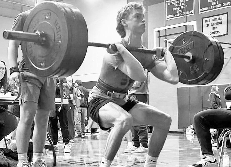 Colton Elsen -- Basehor Powerlifting Meet Overall Champion