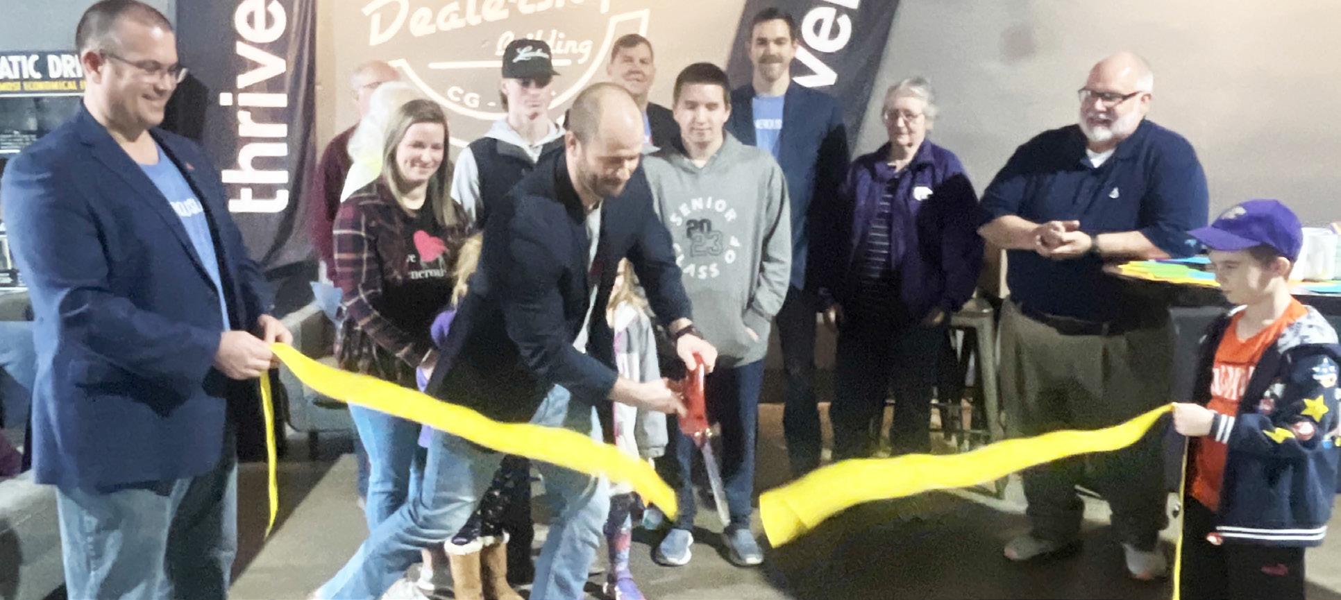 The Flint Hills Group of Thrivent celebrated the opening of their 318 W. Main Street location in Council Grove on Monday morning. Business merchants and residents were on hand for the occasion and participated in offering encouragement to residents in the
