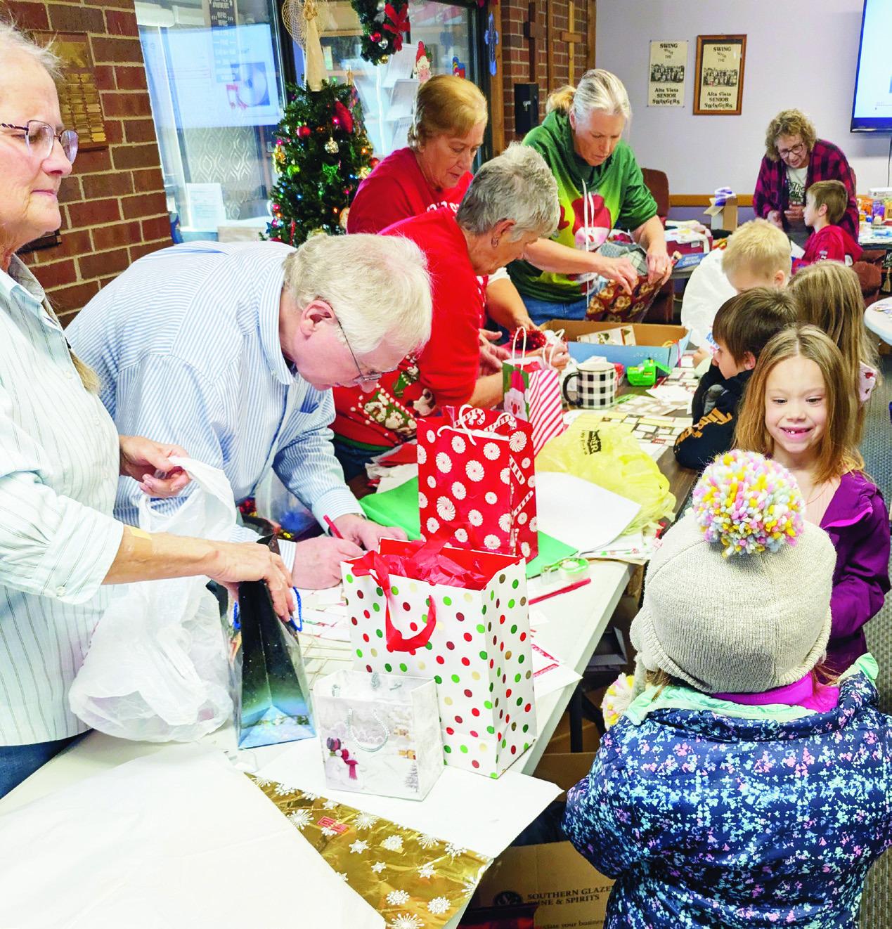 Prairie Heights Elementary School and the Alta Vista Senior Center partnered to help kids enjoy a free holiday shop for Christmas gifts for their families.