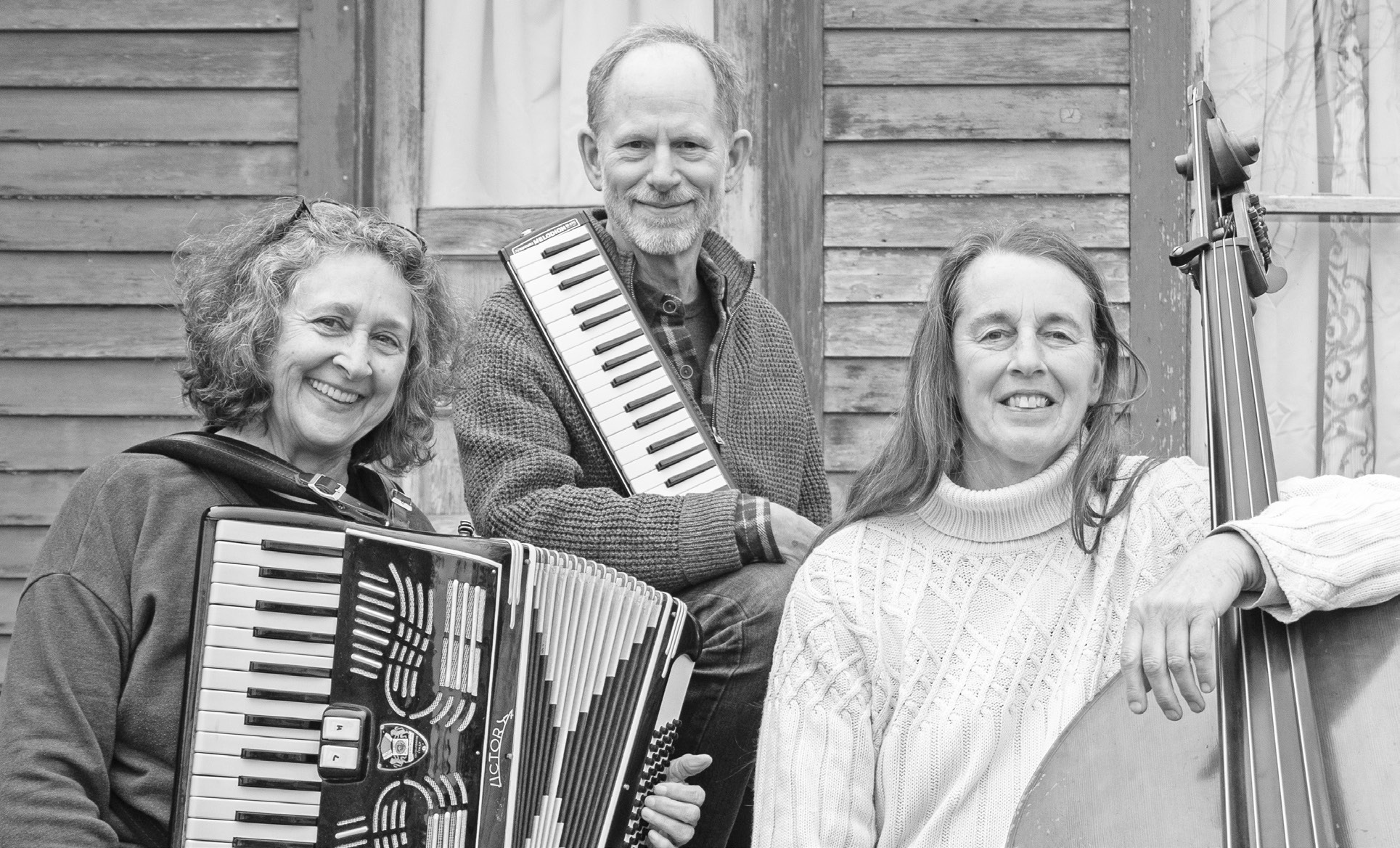 Performing 5-6 p.m., Saturday, October 3, at the School for Rural Culture and Creativity.” in Matfield Green is the trio Whittle and Spit. Pictured from left are: Diana Werts, Kelly Werts and Carole Brown.