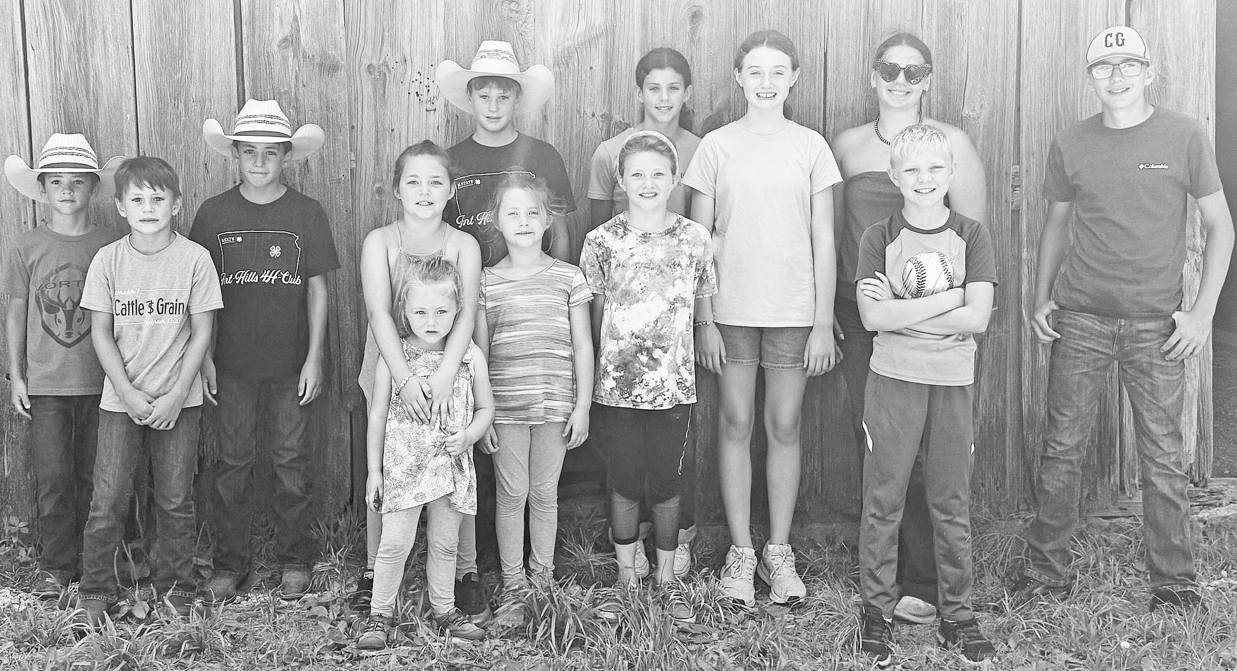EDUCATIONAL TOUR -- On June 27, 2025 members of the Flint Hills 4-H Club enjoyed a morning visiting M.A.D. (Making a Difference) Farm by Alta Vista for their educational tour. Club members pictured are: (L to R) Isaac Schrader, Dedrick Schrader, Benjamin 