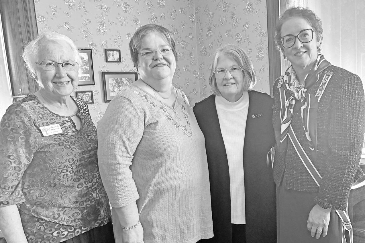 State Regent Lori De Winkler made an official visit to the local DAR, and the Emporia chapter NSDAR joined them. Pictured left to right: Colleen Anderson, Council Oak Regent, Lori De Winkler, Emporia Regent, Jan Koepke, Council Oak national defense, and K