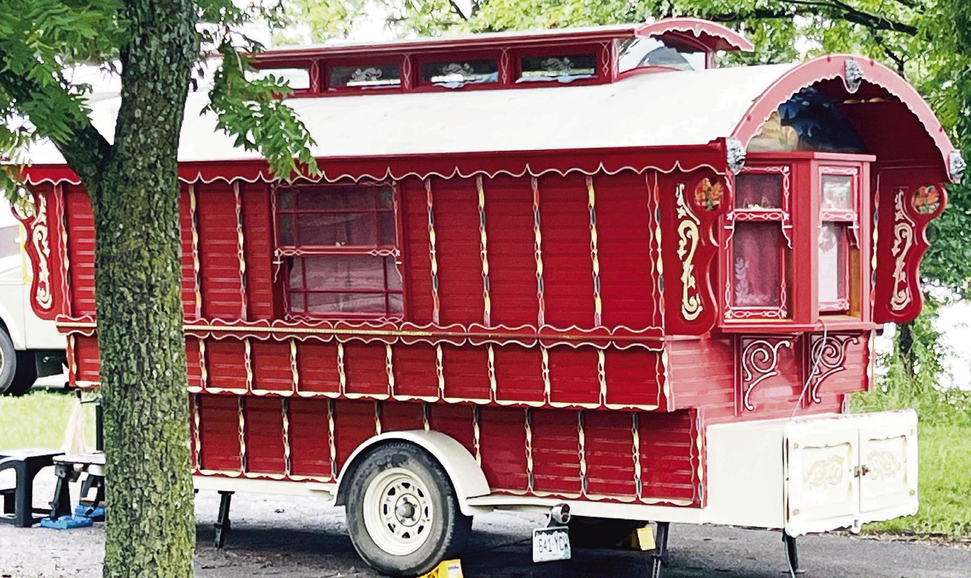 GYPSY WAGON CAMPS AT COUNCIL GROVE...