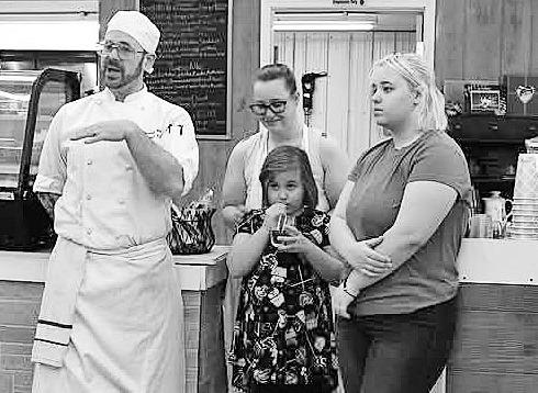 A FAMILY AFFAIR . . . Murphy’s Kitchen at the Herington Airport is operated by Chef Jon Murphy, his wife Elsbeth, with assistance from daughters Trinity (age 7) and Naomi (age 14)