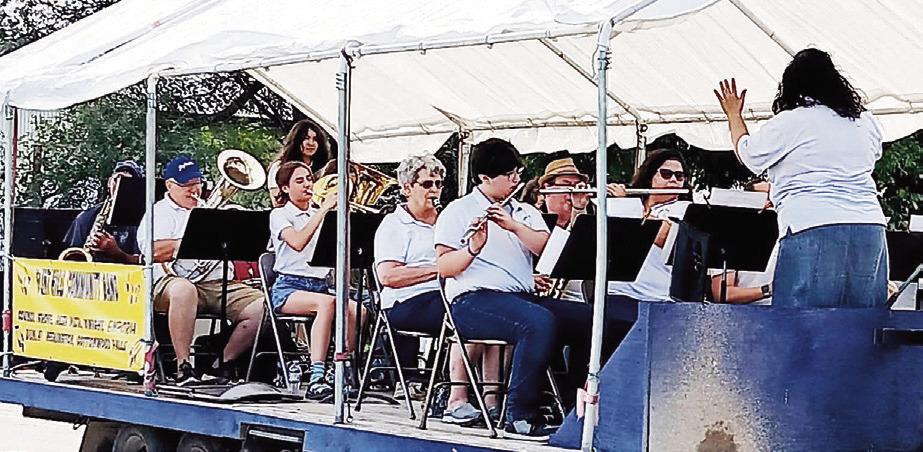 BURDICK LABOR DAY FUN -- The rounds of thunderstorms forced Burdick’s Labor Day church service inside at the Methodist Church and postponed the Ranch Rodeo to next Sunday, September 7, field and weather permitting but all other festivities went on durin