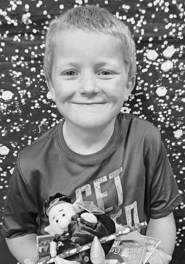 Ryder Owens is eight years old and a student in McKenzie Rowlett’s second grade class. His favorite color is blue. Ryder says if he had one Superpower it would be to run fast. His best present he has ever received is a 4-wheeler. His favorite activity a