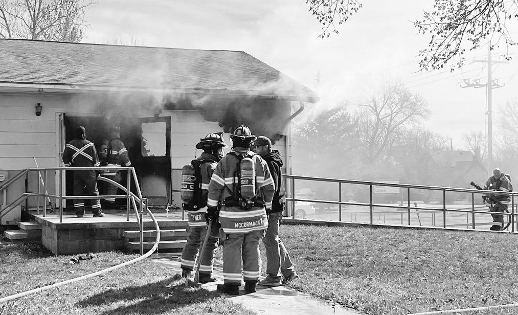 The fire department had a quick response to the fire but it is unknown how long the fire burned before being detected by a passerby It is assumed the church is a total loss.