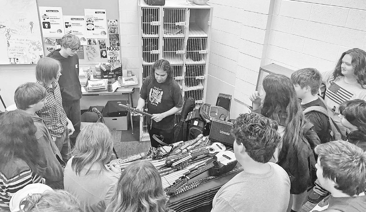 CGJSHS hosts Bolivian musician Amado Espinoza