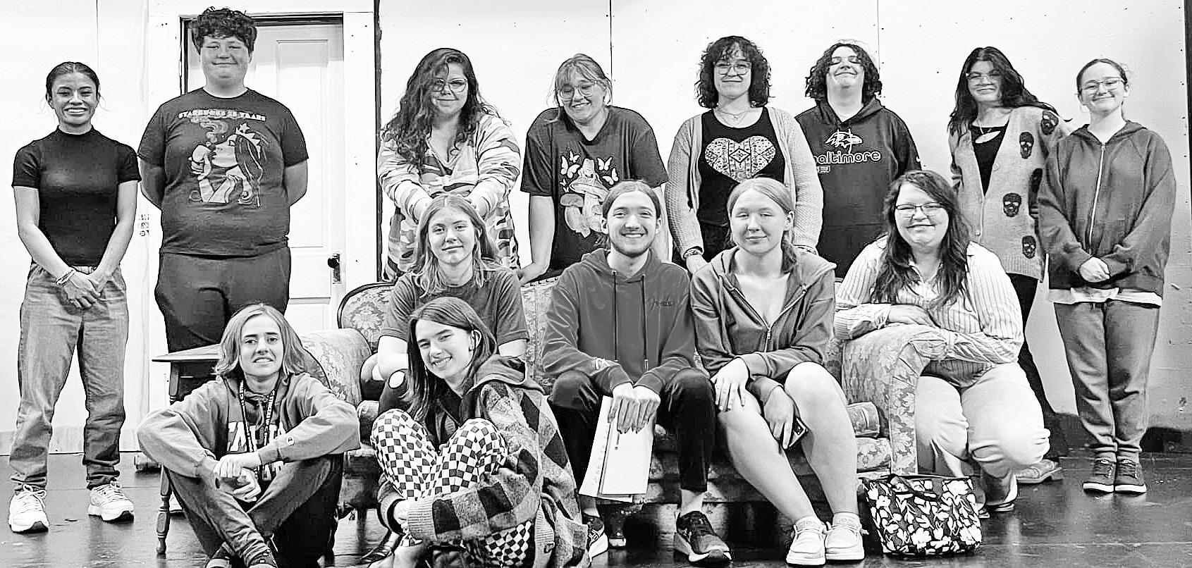 LITTLE WOMEN . . .The CG Players will present Little Women: The Broadway Musical on Friday, April 11 at 7 p.m. and Sunday, April 13, at 2 p.m. at Council Grove Junior Senior High School. Pictured left to right, back row: Ava Reichart, Leo White, Grace Bol