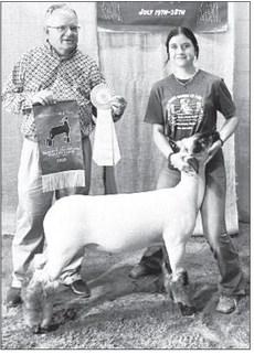 Reserve Champion Market Lamb Fayth Ehrlich