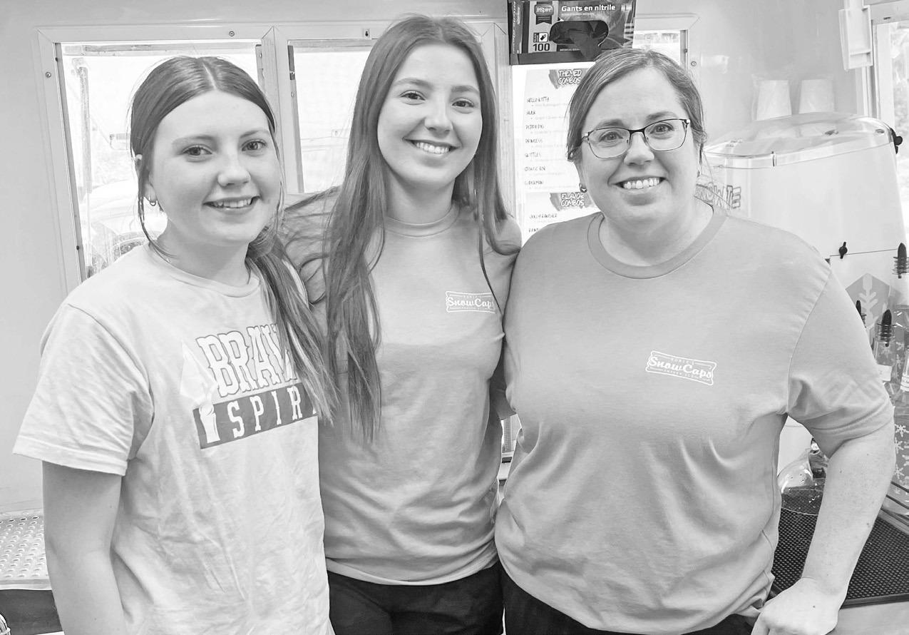 A family business creates memories. Pictured left to right are Allayna Craige, Addison Craige and mother Amanda Craige.