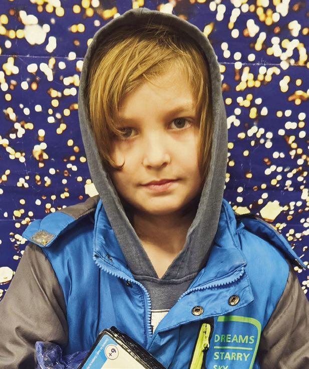 Aiden Marshall is 11 years-old and a student in Theresa Kinsey’s fifth grade class. His favorite color is blue. Aiden says if he had one Superpower it would be invisibility. His best present ever received is a computer. His favorite thing to do after sc