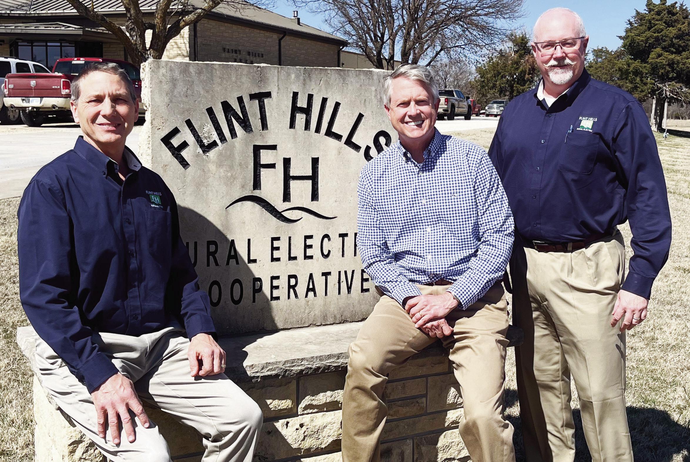 VISITING CONSTITUENTS . . . Senator Roger Marshall visited Council Grove and Flint Hills Rural Electric Cooperative on Monday, March 17, 2025. Senator Marshall talked one-on-one with FHREC General Manager Chuck Goeckel and Member Services Manager Travis G