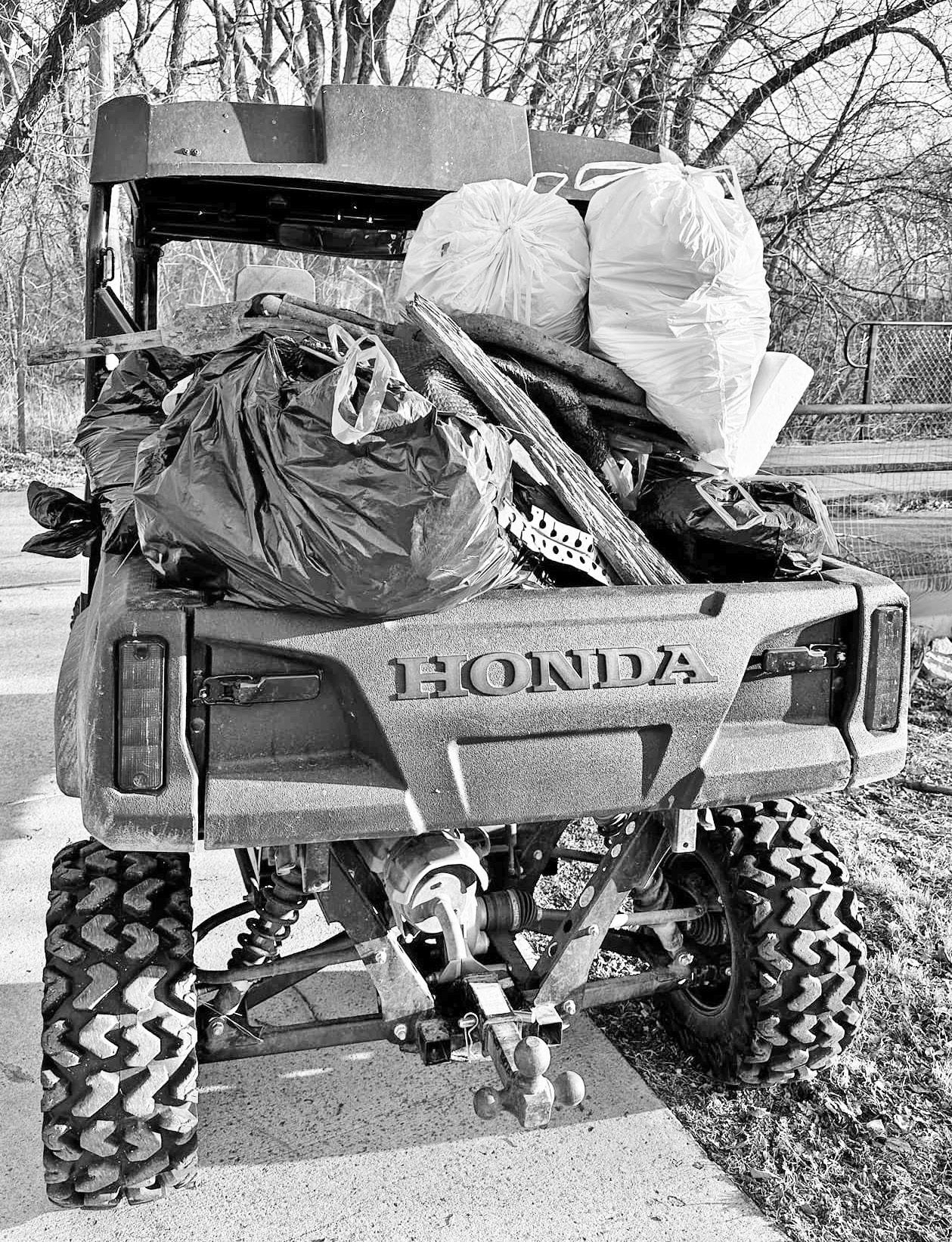 KUDOS TO CG ROTARY . . .On Monday night the Council Grove Rotary Club worked the Flint Hills Trail from the Neosho River to the east picking up trash and rubbish. The city will be sporting lots of visitors along the trail now that better weather has arriv