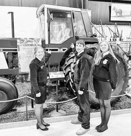 Attending American Agriculture Movement Inc., National Convention this month in Lubbock, Texas were (left to right) were Haylee Nielsen, August Carson and Dally Emig.