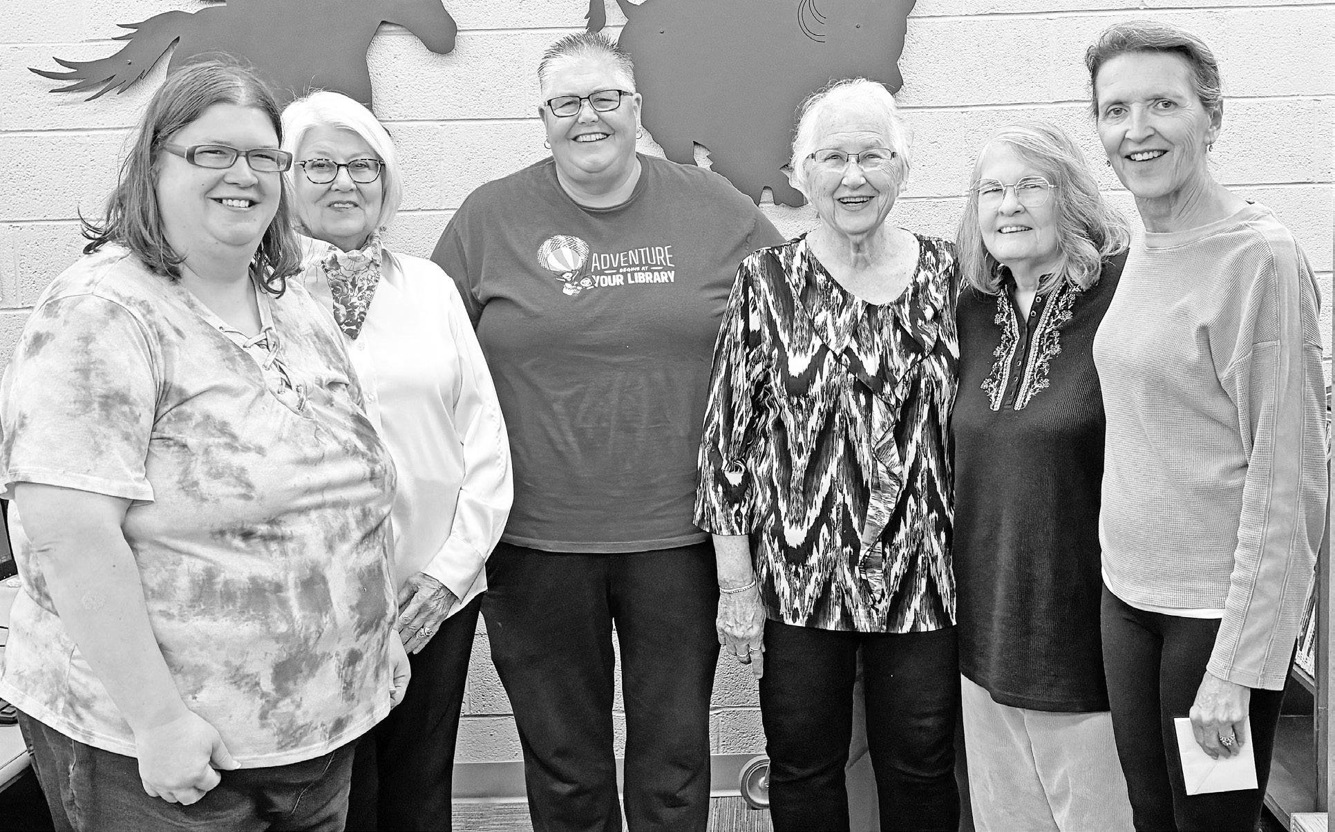 HONORED BY COUNCIL OAK CHAPTER DAR -- The Council Oak Chapter of Daughters of the American Revolution is honoring the area libraries and librarians as part of their service to America project. A CD for children to view was presented yesterday to the Counc