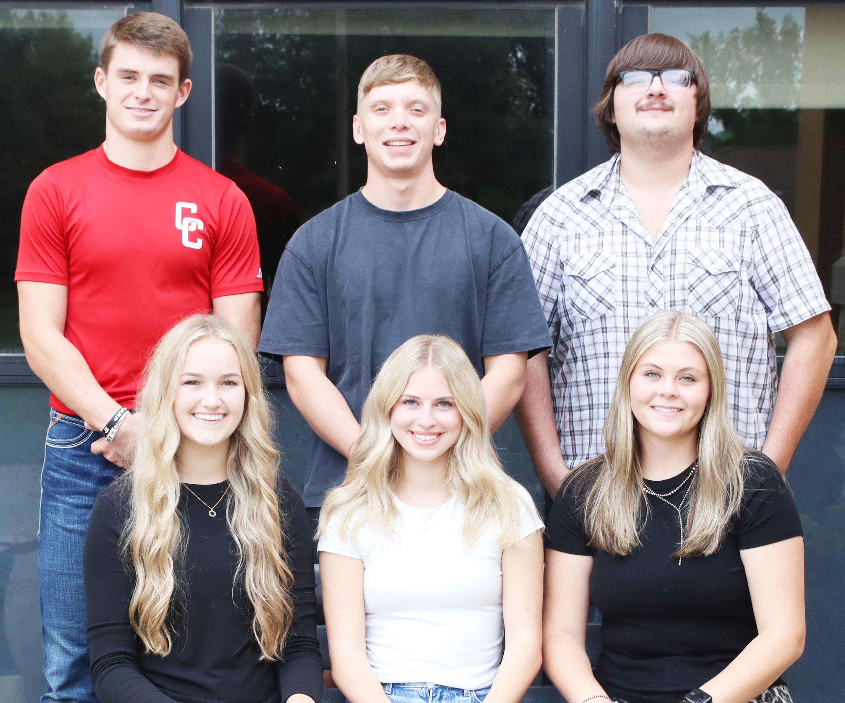 BULLDOGS HOMECOMING CANDIDATES -- Chase County High School senior royalty has been announced. The Chase County Bulldogs will host Flinthills on Friday, October 10, for their homecoming game. Homecoming candidates are - Back Row (L to R): Wyatt Griffin, Br