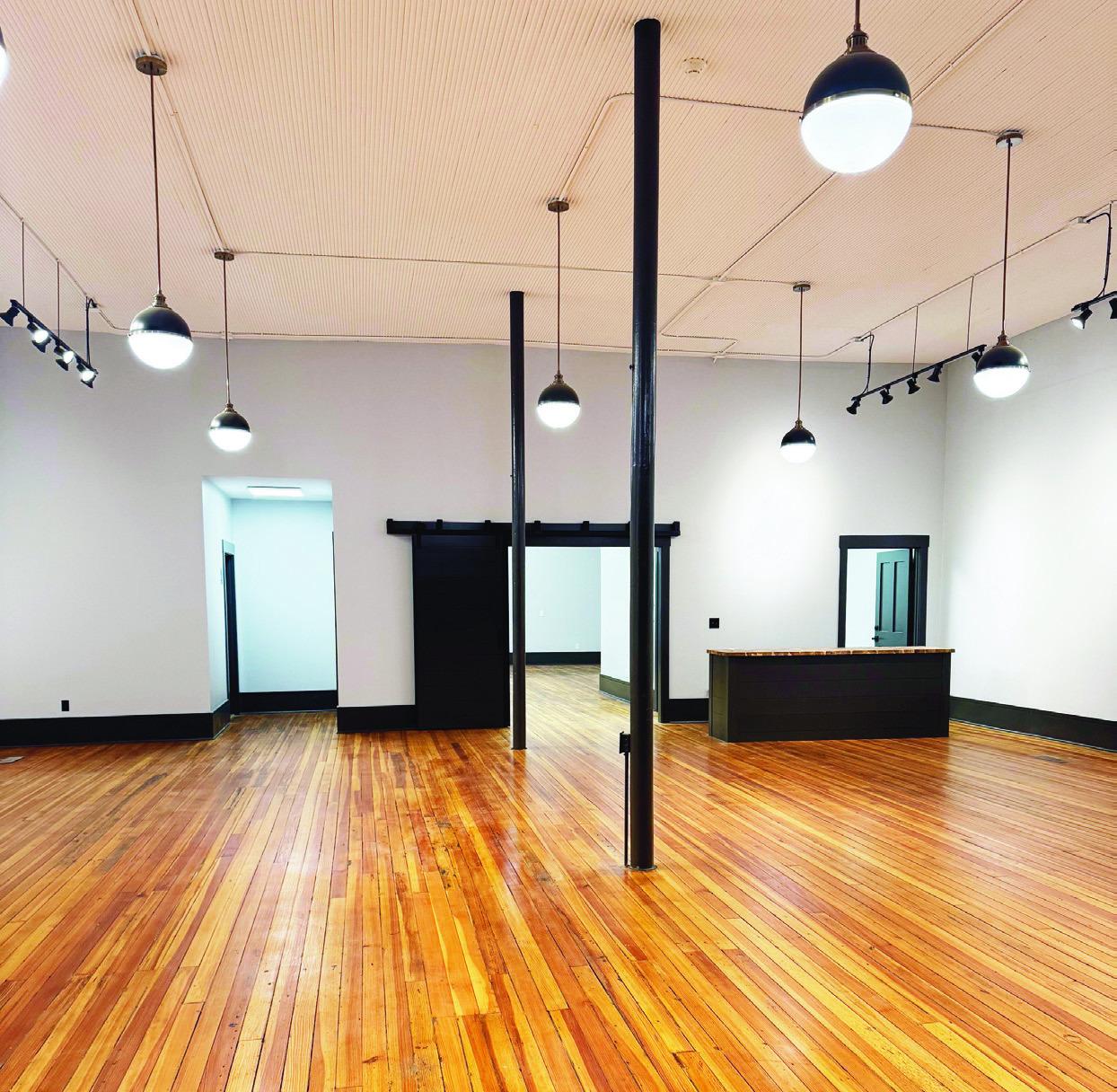 COMBINING THE OLD AND THE NEW . . . The “original” floor is now beautiful and merges the past with the present. The remodeled store offers a handicapped accessible restroom for downtown patrons.