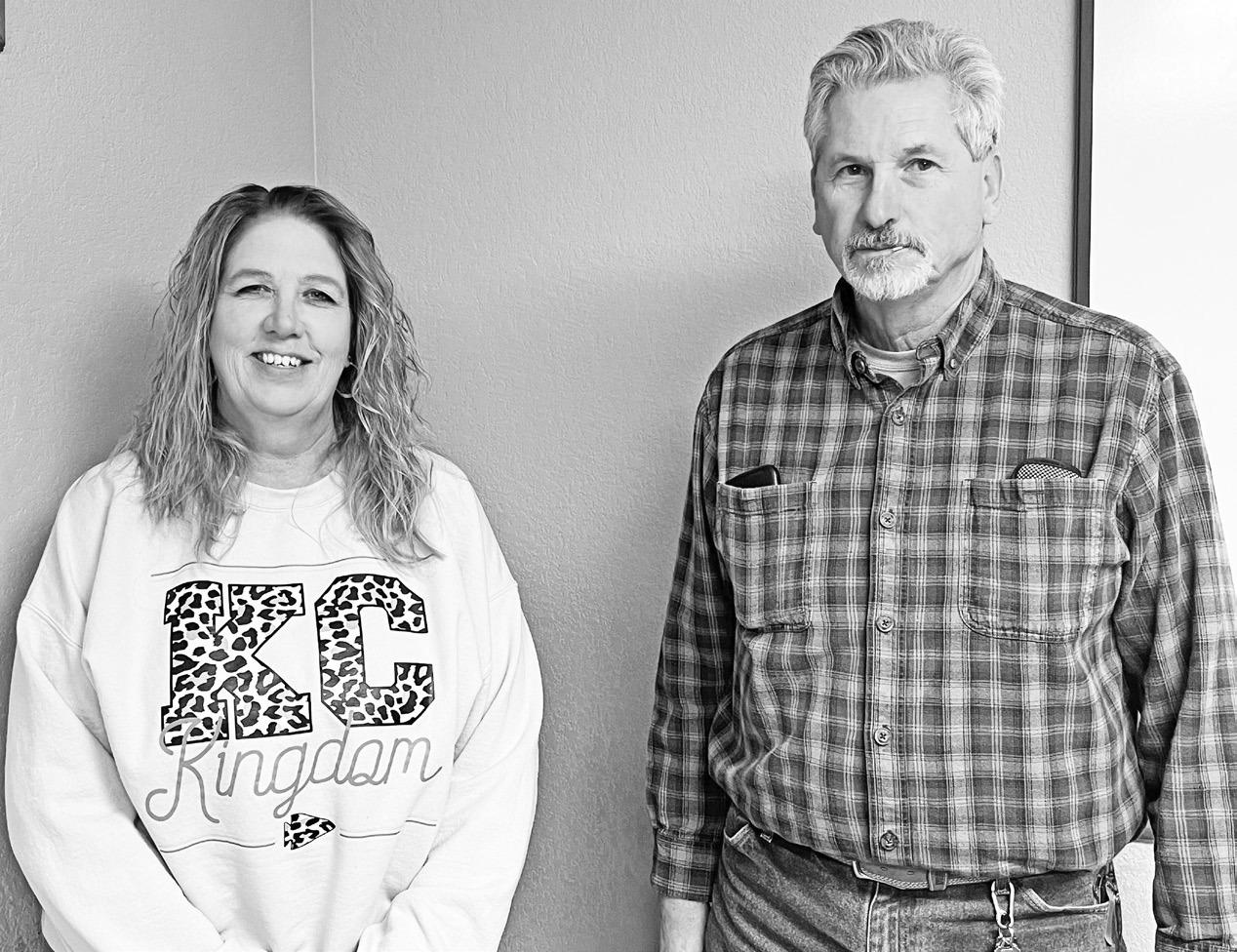 MEETING THE CHALLENGES: In an exclusive interview with the Council Grove Republican, Shelly Lautt and Jeff Falter, co-directors of Morris County Public Works discussed the challenges and benefits of the department, which was formed last summer.