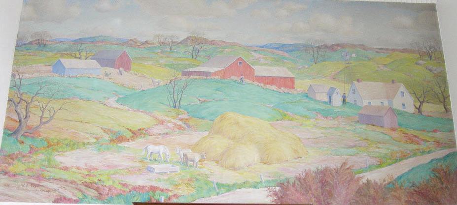 The “Autumn Colors” mural has occupied a western wall of the Council Grove Post Office for 84 years.