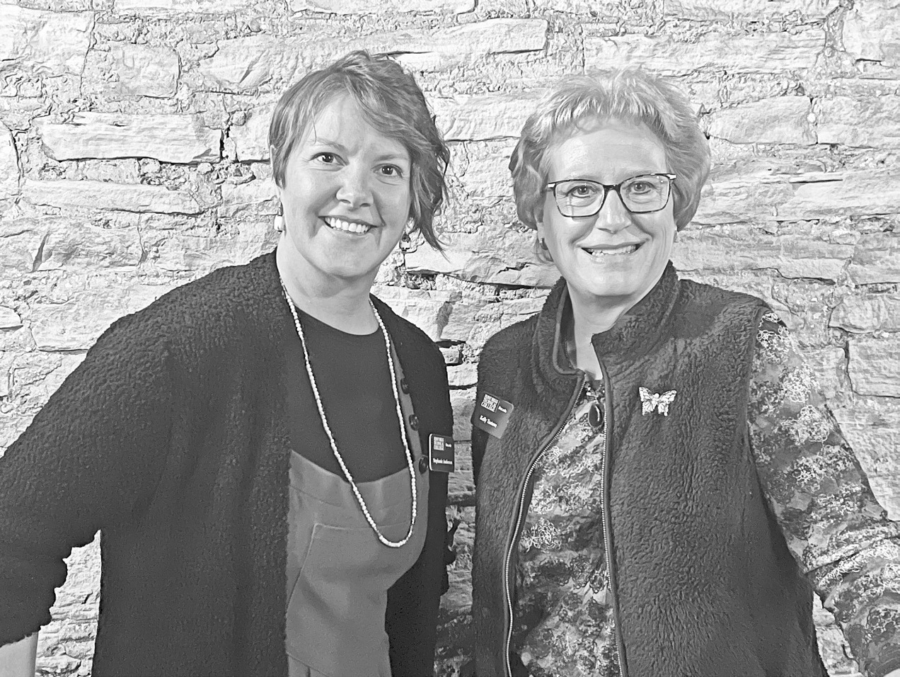 Flint Hills Technical College representatives Stephanie Anderson (left) and Kelly Tastove shared the multitude of opportunities that FHTC provides to Morris County Residents with the Council Grove Rotary Club on Wednesday.