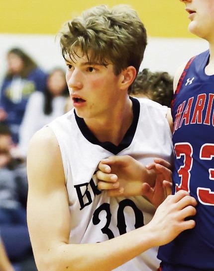 2025 ALL STARS -- Council Grove High School seniors Brycen Palmquist (left) and Finn Gant have been named as 2025 Flint Hills Optimist All Stars. The Flint Hills Optimist All Stars are high school basketball players from the area who participate in the an