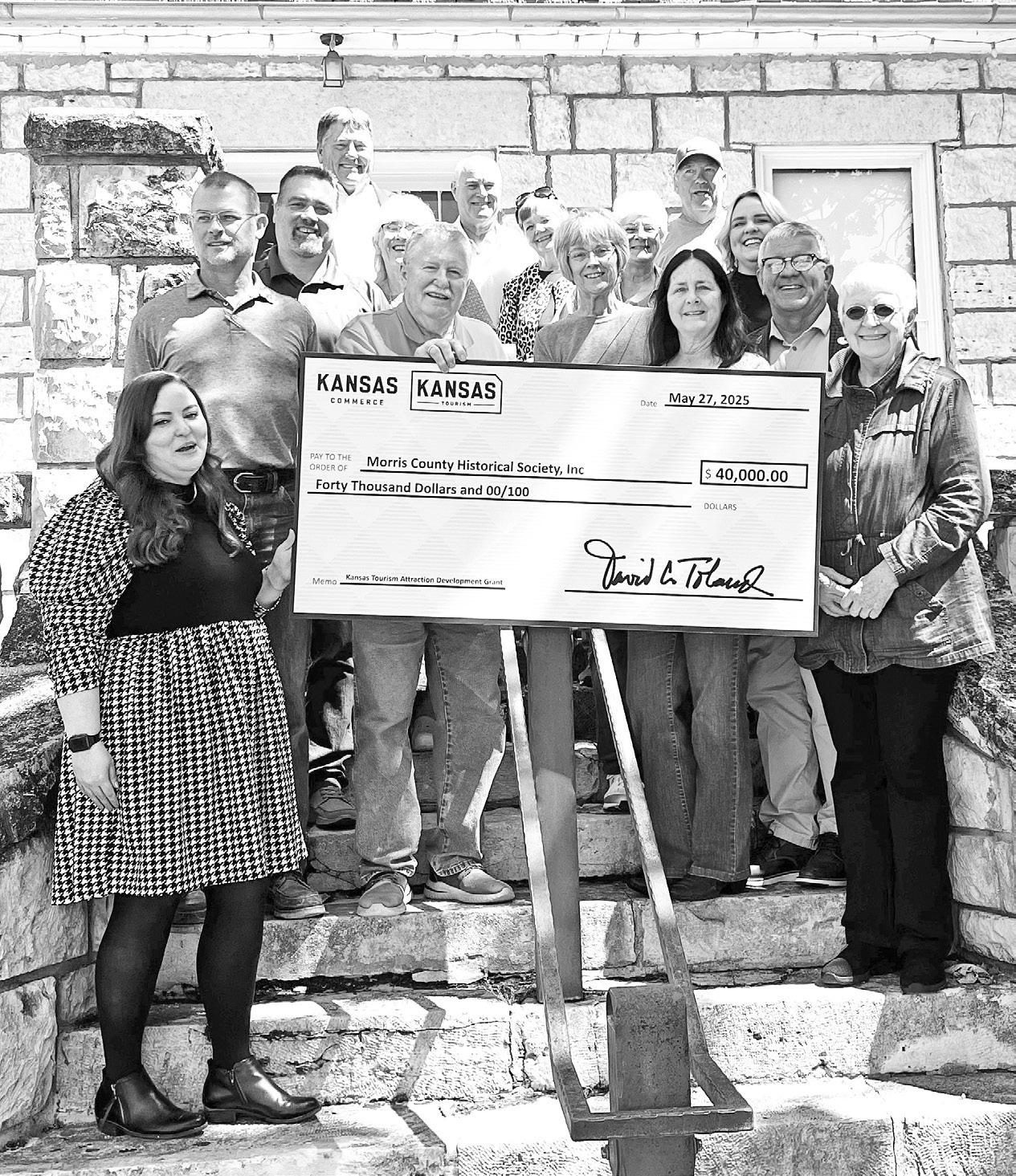 $40,000 AWARD . . . the Morris County Historical Society was awarded $40,000 to begin its work on Rendezvous Point, which will be located near the Madonna of the Trail Statue and the Post Office Oak Museum and is designed to be a starting point for histor