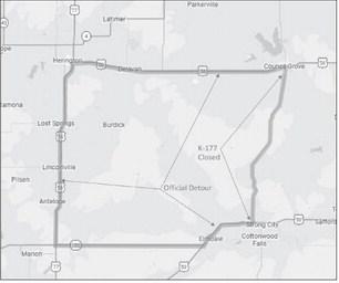 K-177 south to close March 2 to mid-September