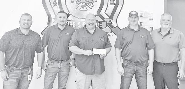 CG FIRE DEPARTMENT RECEIVES $2500