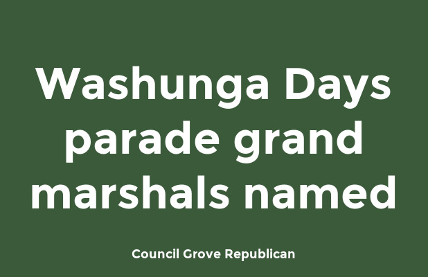 Washunga Days parade grand marshals named