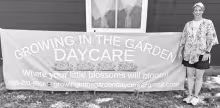 GROWING IN THE GARDEN DAYCARE -- Brandi Stanley, owner of Growing in the Garden Daycare, LLC has been providing licensed daycare in Alta Vista since November 2024. Her long-term dream is to someday accommodate more children in a building, rather than her 
