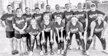 REGULAR SEASON CHAMPS . . .The Farmers and Drovers Bank 12U “C” team wrapped up an impeccable regular season in the Dickinson County Softball League, finishing as undefeated league champions with a 10-0 record. With a commanding point differential of 