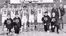 RURAL VISTA CHAMPIONS - The Rural Vista Boys are champions of the Cougar Classic Tournament at Centre. They defeated Marion 56-42 and are now 9-2 on the season. Photo: Sports in Kansas