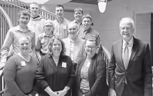 Morris County 4-H members recently attended an Ignite Conference in Washington D. C. There they also saw our county’s landmarks and visited with Senator Jerry Moran. Pictured are - Front Row (L to R): Shandi Andres, Amy Nielsen, Jessica Platz and Senato