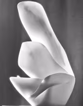 AMAZING BEAUTY . . . A Martin Cooney creation from 2014 named Curvilinear Campfire is an example of some of the free-form and delicate-looking pieces that will be created from marble and limestone in the Council Grove company Martin Cooney Stoneworks.
