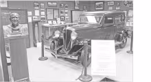 ON LOAN . . .A 1932 Rockne automobile is on loan to the Chase County Historical Society by the Rockne family, in memory of Notre Dame Coach Knute Rockne who was killed in 1931 in a Chase County plane crash.
