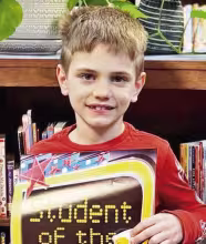 Seylar Underwood, 2nd Grade, is the Prairie Heights Elementary School student of the week for demonstrating responsible behavior.