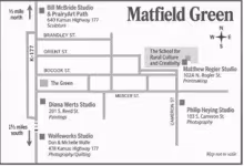 A condensed map of Matfield Green shows the locations that will be open to guests Saturday afternoon.