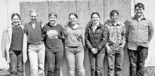 Council Grove’s FFA had a successful Thursday in Iola at Allen County Aggie Days. The livestock judging team was 3rd out of 18. Macey Hensley placed 1st and Haylee Nielsen placed 13th out of 100 contestants. Pictured left to right are Haylee Nielsen, La