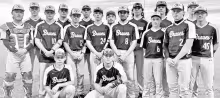 LEAGUE CHAMPIONS -- The Council Grove Braves deserve to be proud. Currently 23-1, they defeated #3 ranked Mission Valley Thursday to become the Flint Hills League Champions. They are a team whose legacy will be discussed for years. Team members pictured a