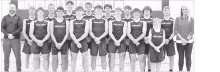 CHASE COUNTY BULLDOG TRACK AND FIELD TEAM - Focused and fired up for the season. Back row: Coach Derick Budke, Josiah Peters, Carson Schroer, Landon Doty, Wyatt Griffin, Mateus Mitchell, Clark Miller, Dylan Arnold, Bryson Koch and Coach Rachel Wilson, fro