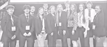 ATTEND STATE FBLA, QUALIFY 6 FOR NATIONALS - Twelve members of FBLA from Council Grove High School attended the State Leadership Conference recently in Topeka. Six students qualified for Nationals. Pictured are - Back Row (L to R): Daniel Most, Brycen Pal